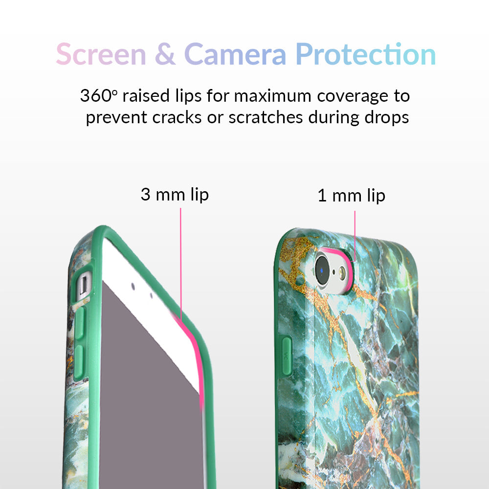 Green Emerald Marble iPhone Case