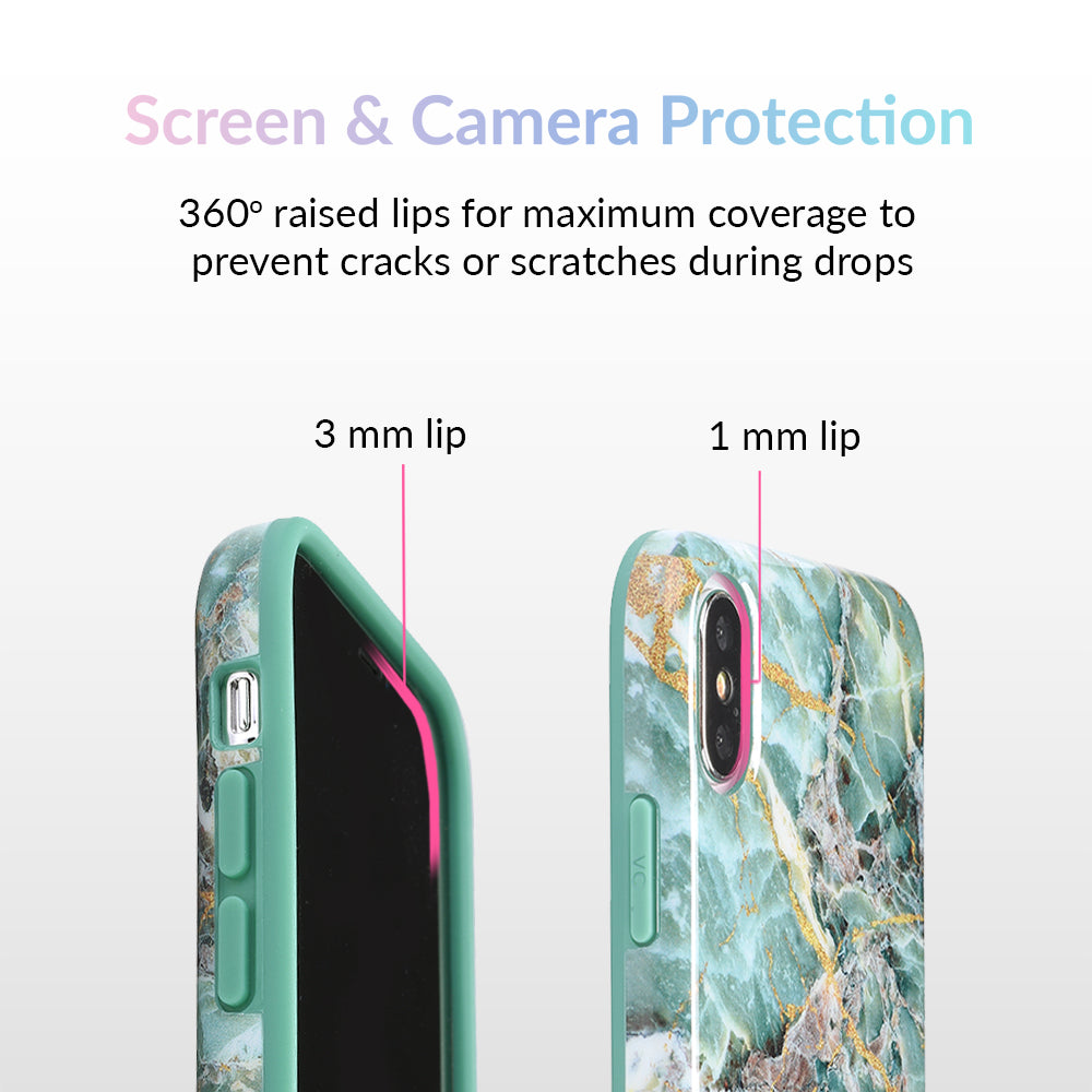 Green Emerald Marble iPhone Case