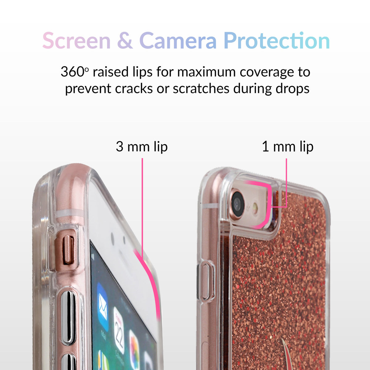 Glitter Flames iPhone Case by Nessa