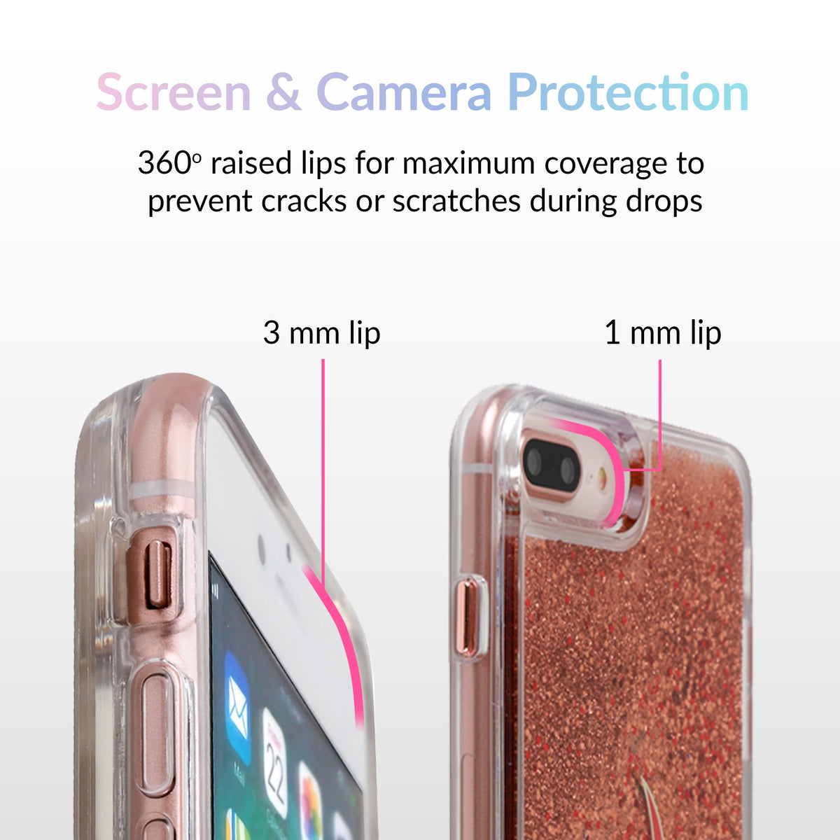 Glitter Flames iPhone Case by Nessa