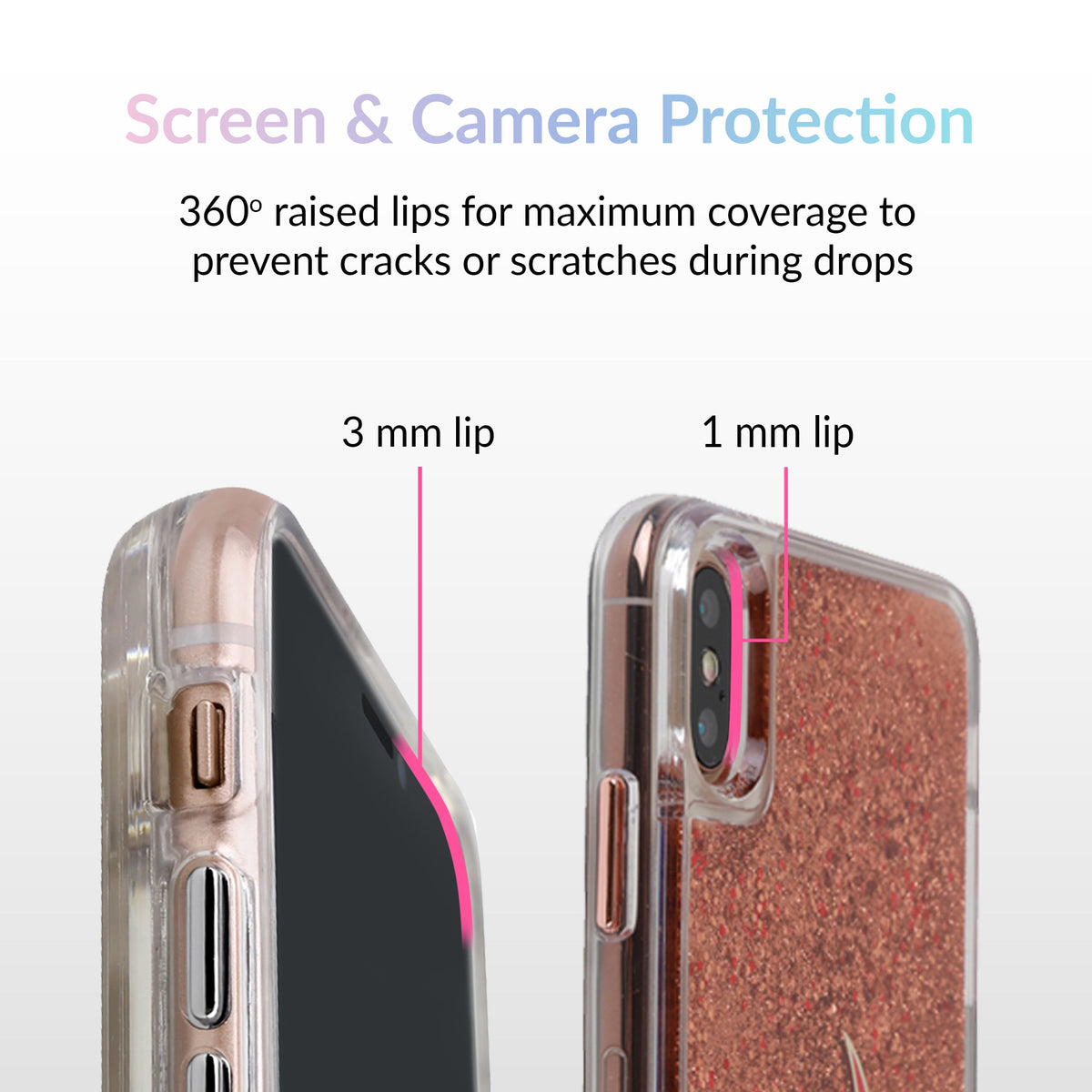 Glitter Flames iPhone Case by Nessa