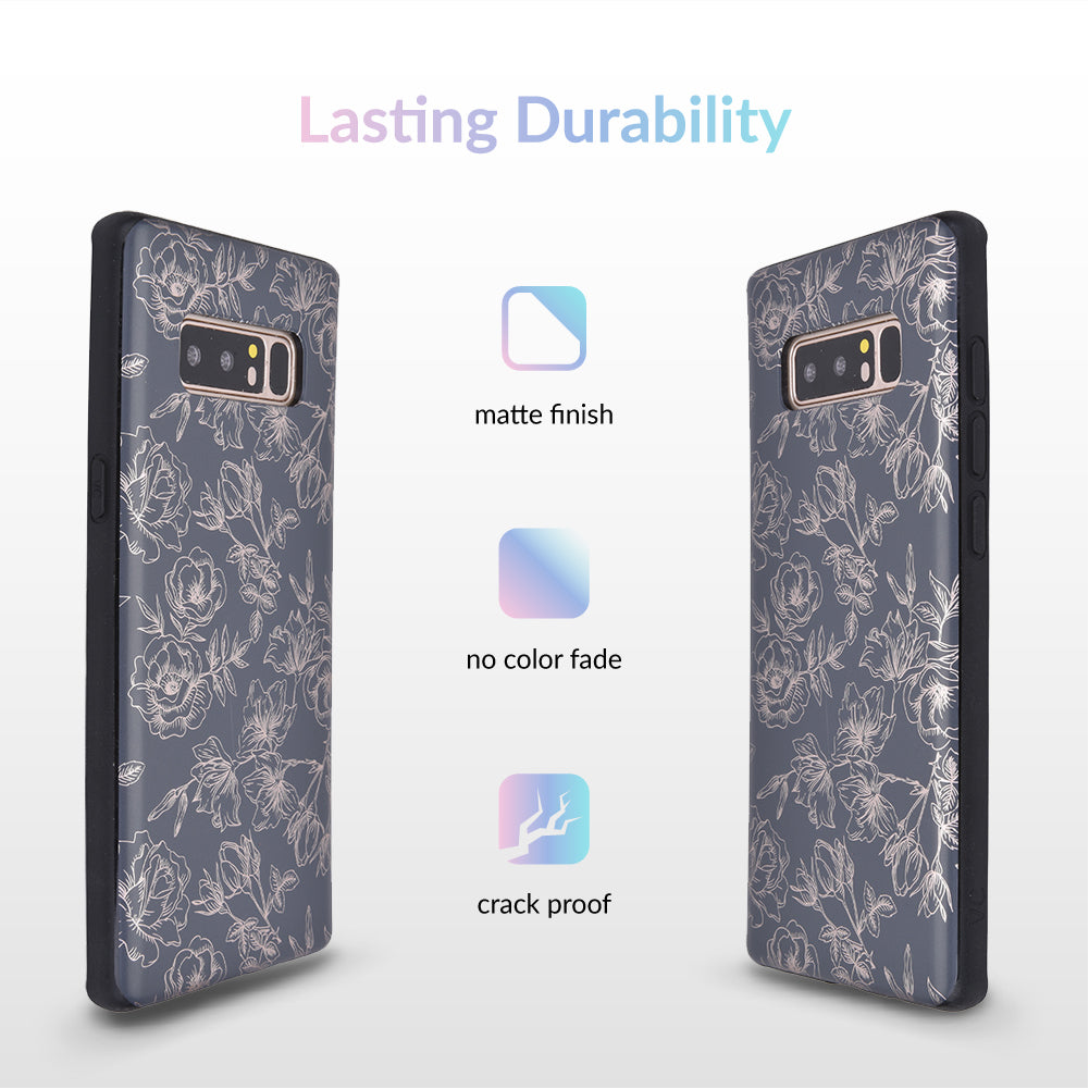 Floral Rose Gold Chrome Samsung Galaxy Case