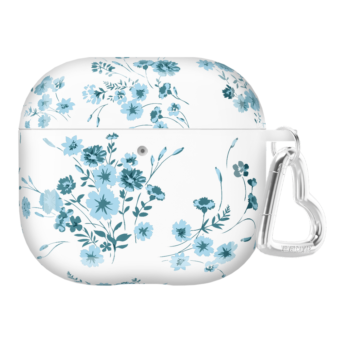 French Blue Floral AirPod Case
