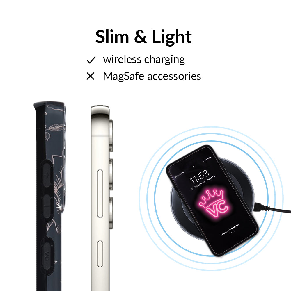 Floral Rose Gold Chrome Samsung Galaxy Case
