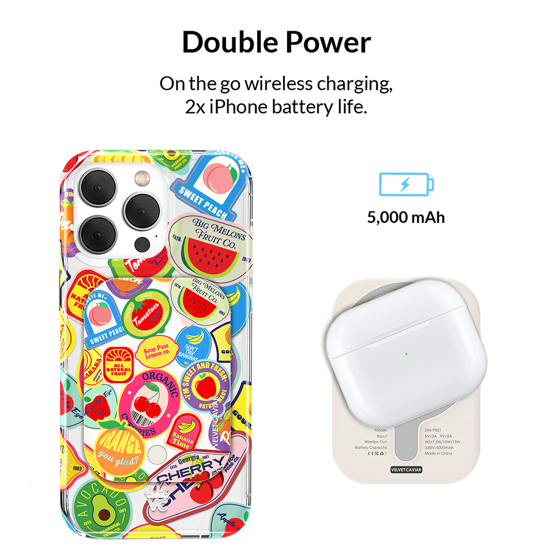 Juicy Fruits Portable MagSafe Charger Power Pack