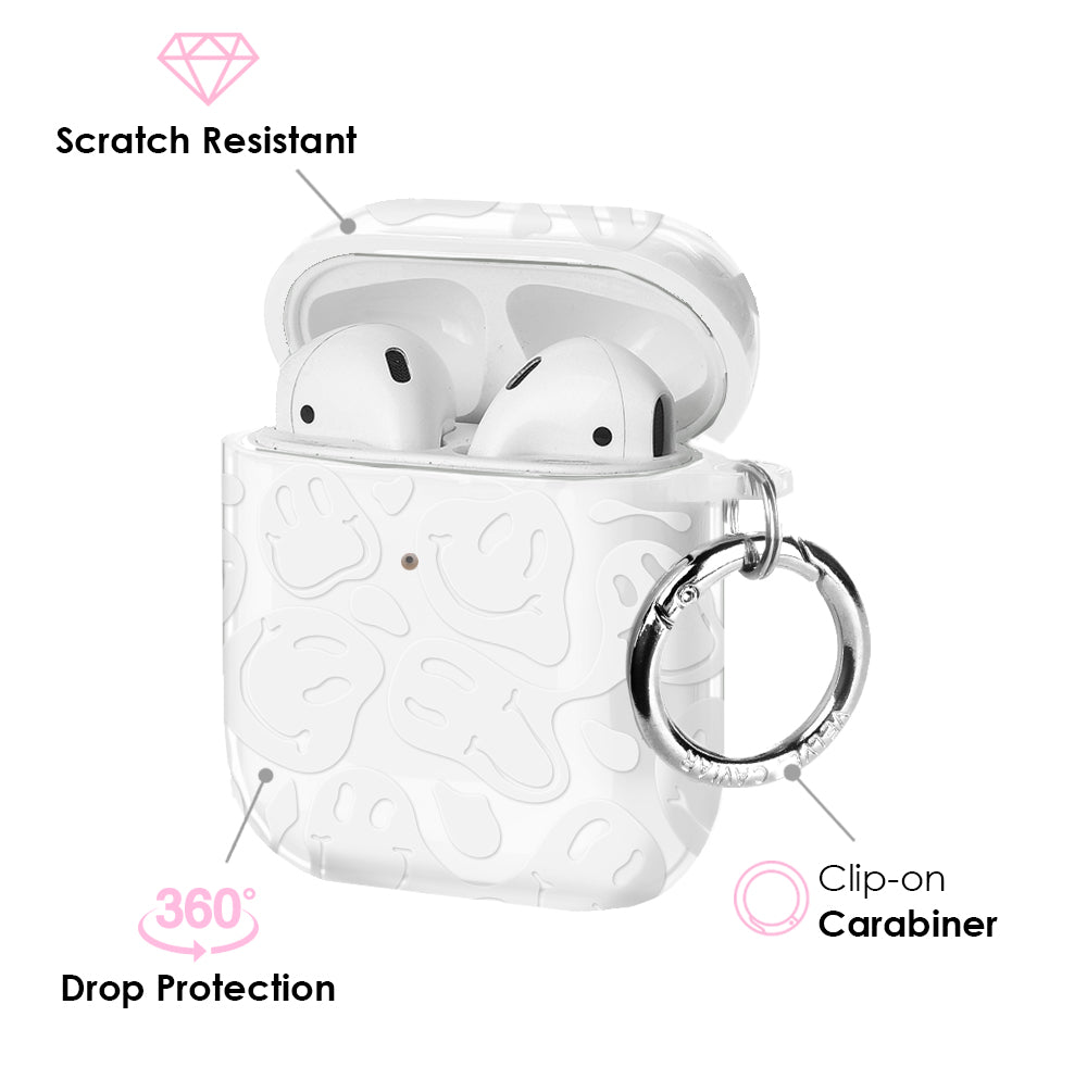 Clear Frosted Smiley AirPod Case