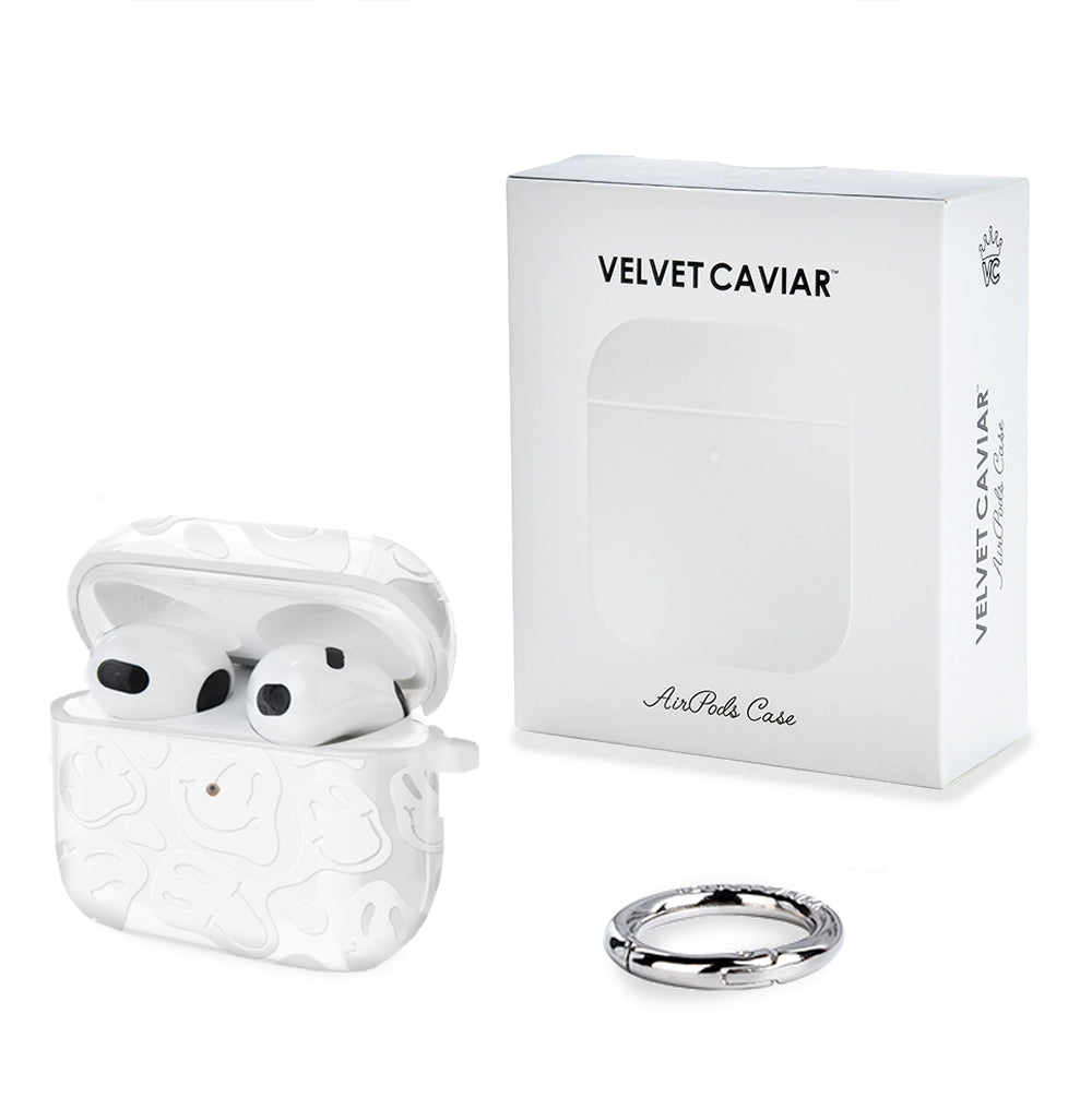 Clear Frosted Smiley AirPod Case