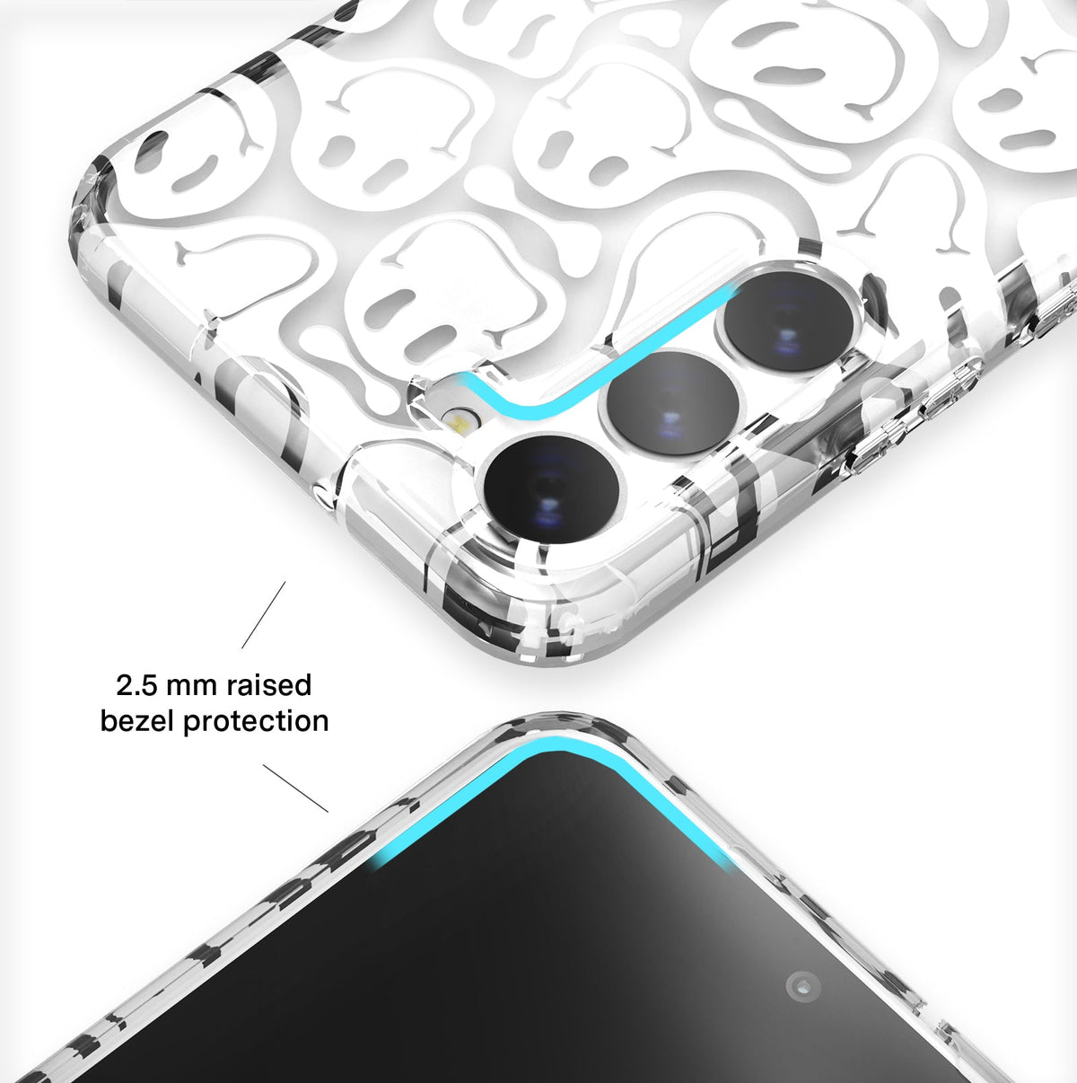 Clear Frosted Smiley Samsung Case