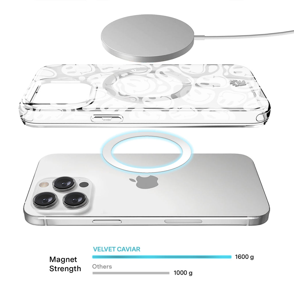 Clear Frosted Smiley iPhone Case