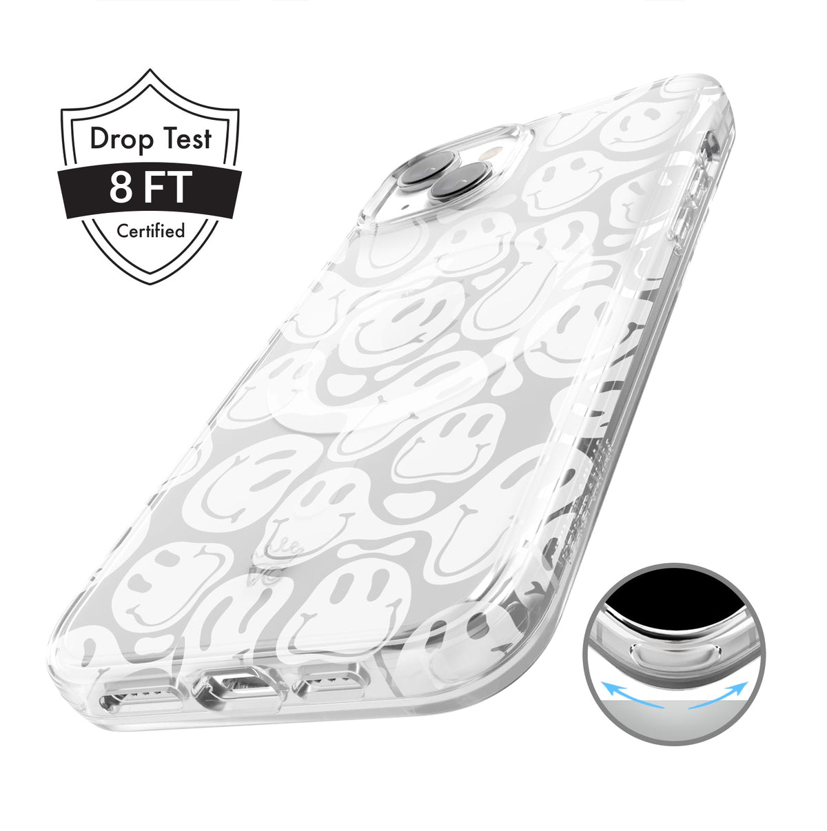 Clear Frosted Smiley iPhone Case