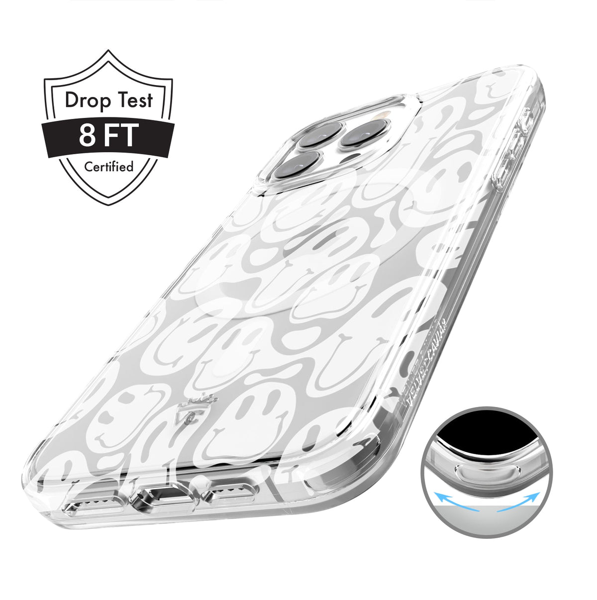 Clear Frosted Smiley iPhone Case