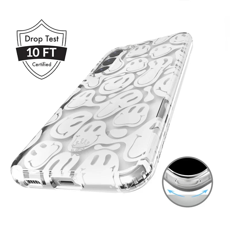 Clear Frosted Smiley Samsung Case