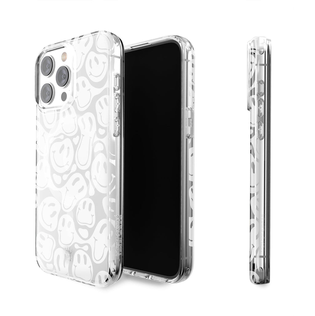 Clear Frosted Smiley iPhone Case