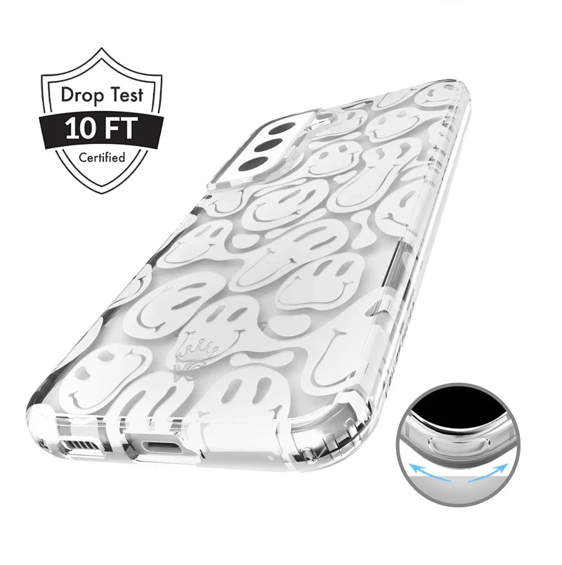 Clear Frosted Smiley Samsung Case