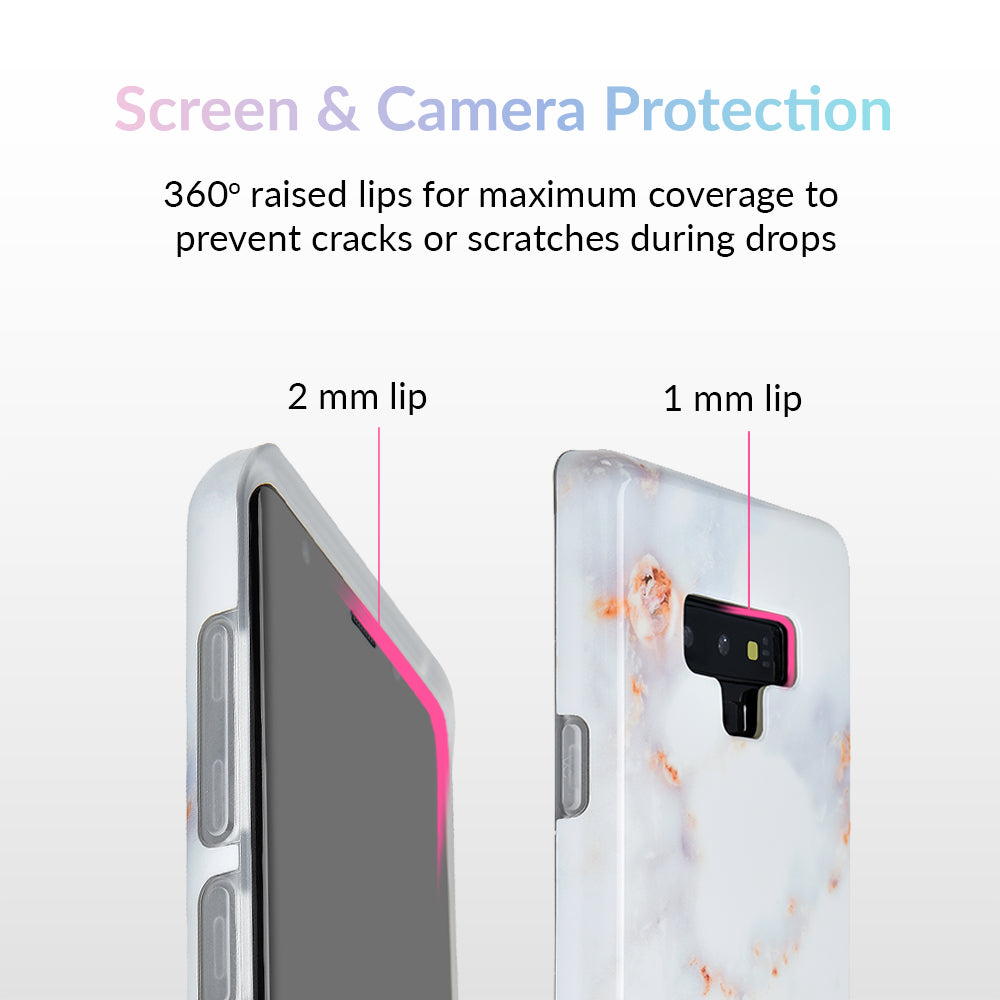 Gray Clouds Marble Samsung Galaxy Case
