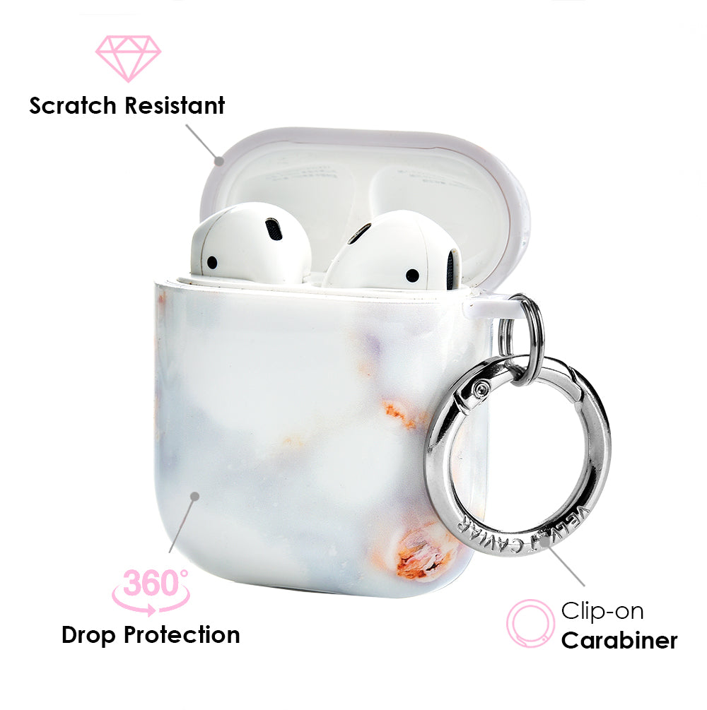 Grey Clouds Marble AirPods Case