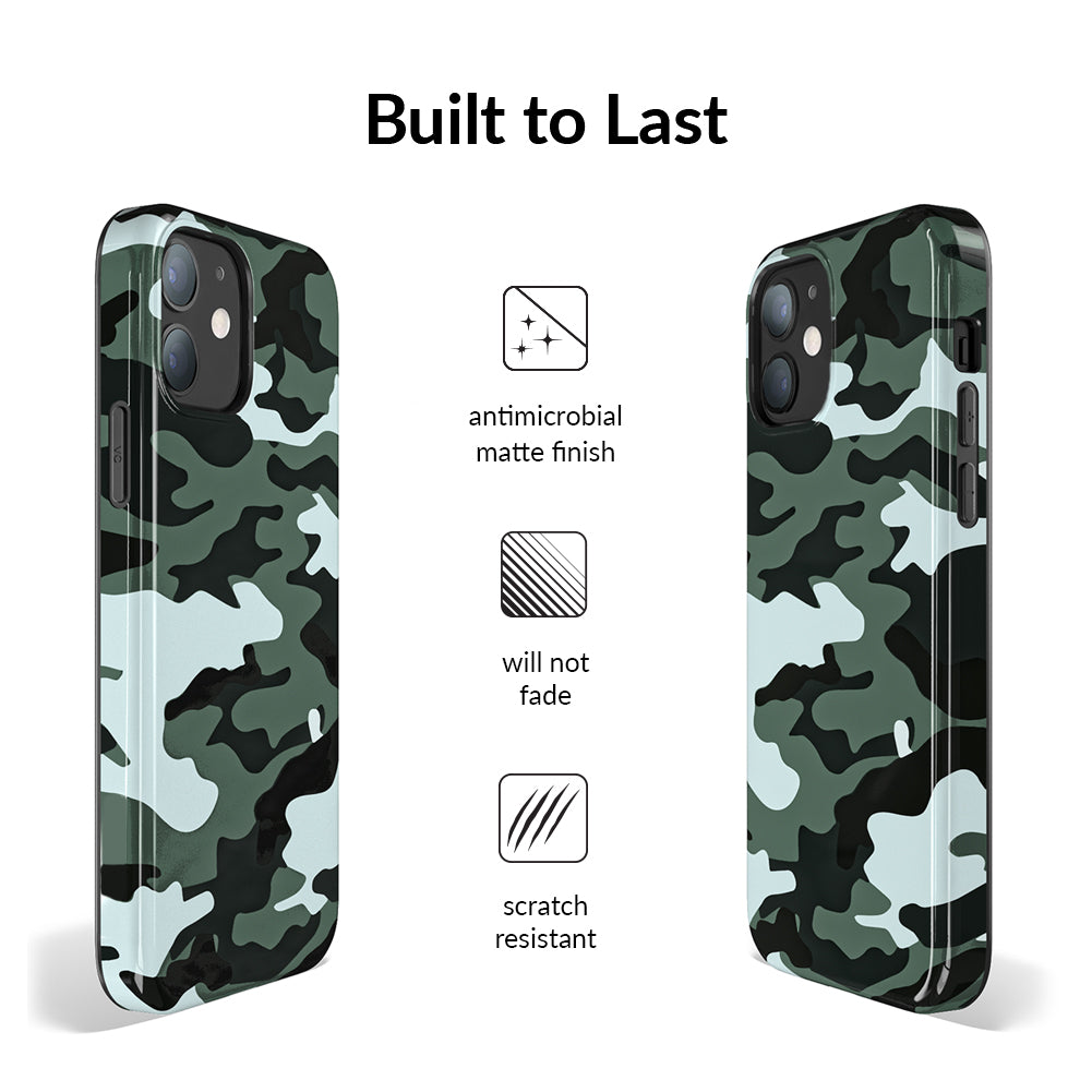 Green Camo iPhone Case