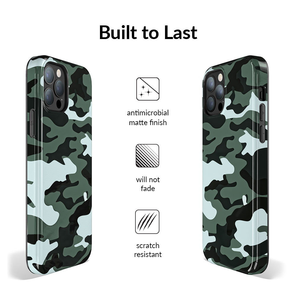 Green Camo iPhone Case