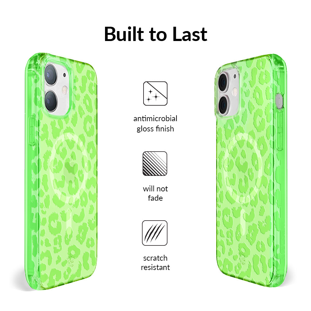 Key Lime Leopard iPhone Case