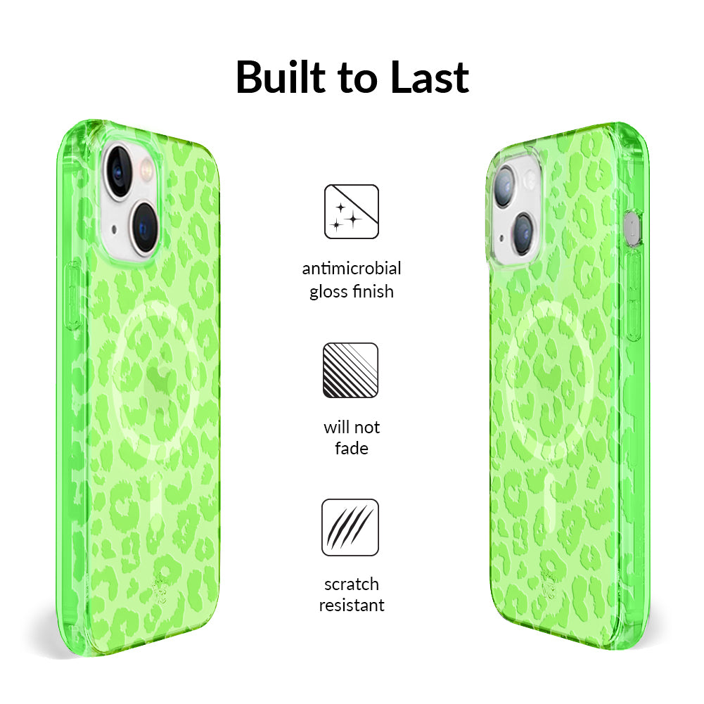 Key Lime Leopard iPhone Case