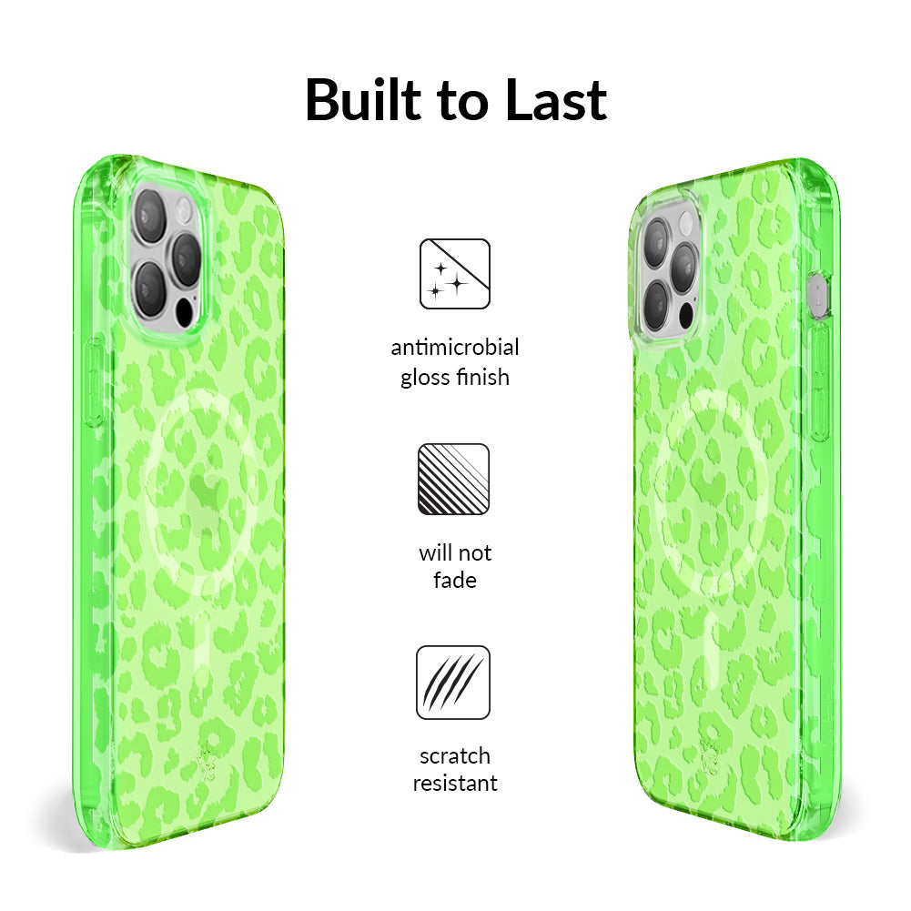 Key Lime Leopard iPhone Case