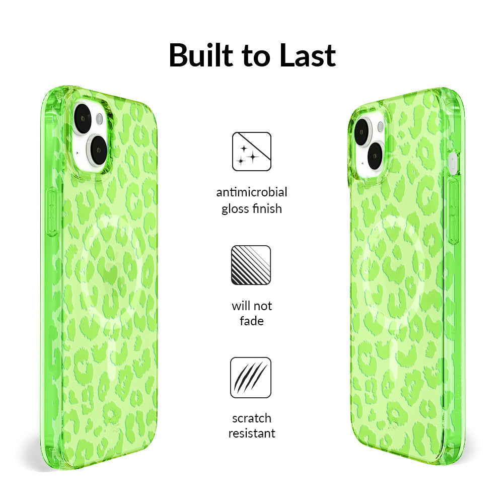 Key Lime Leopard iPhone Case