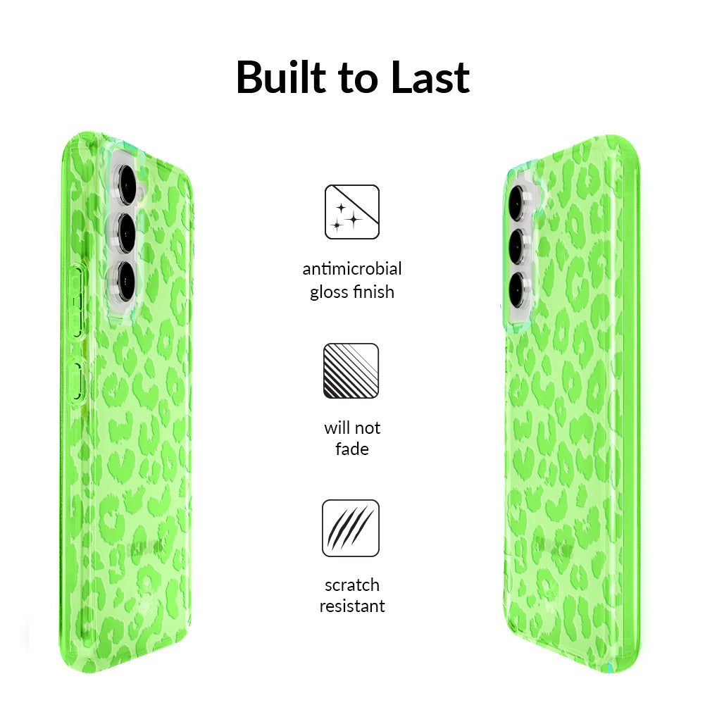 Key Lime Leopard Samsung Case