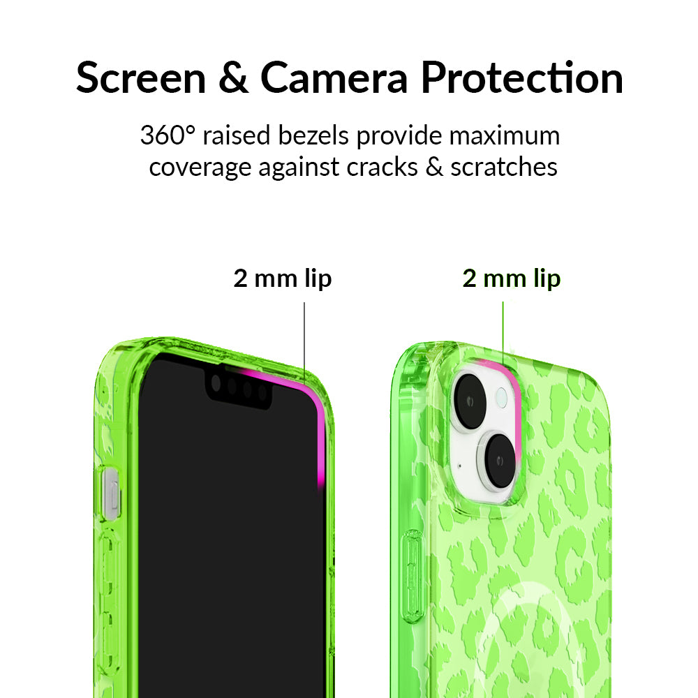 Key Lime Leopard iPhone Case