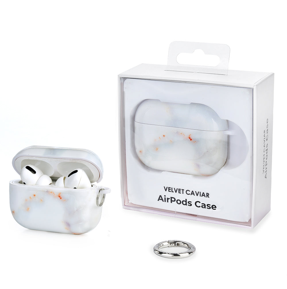 Grey Clouds Marble AirPods Case