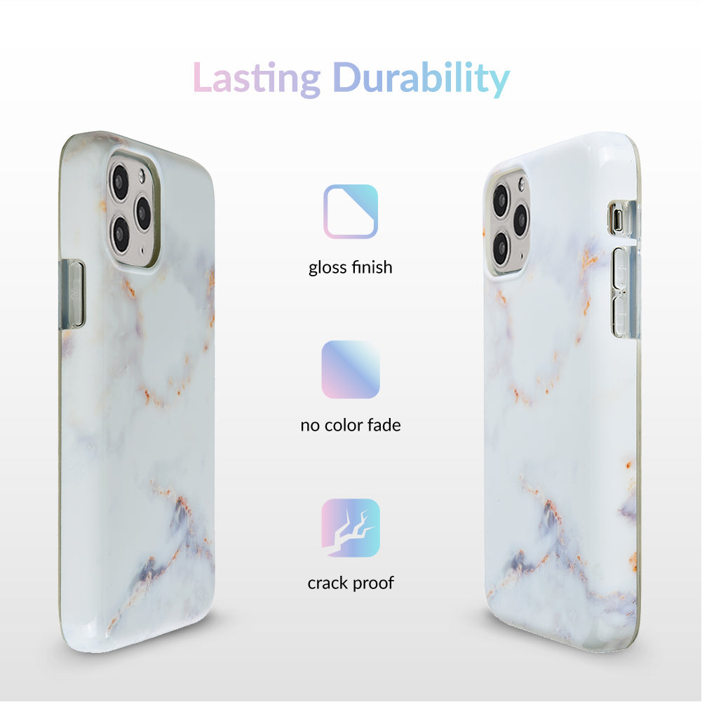 Gray Clouds Marble iPhone Case