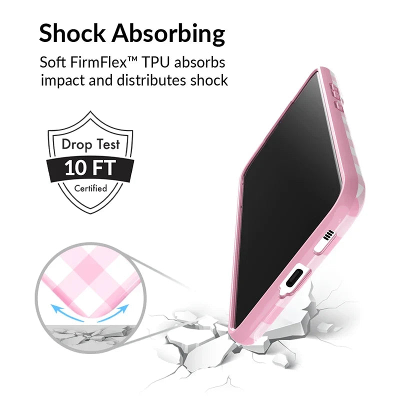 Baby Pink Gingham Samsung Case