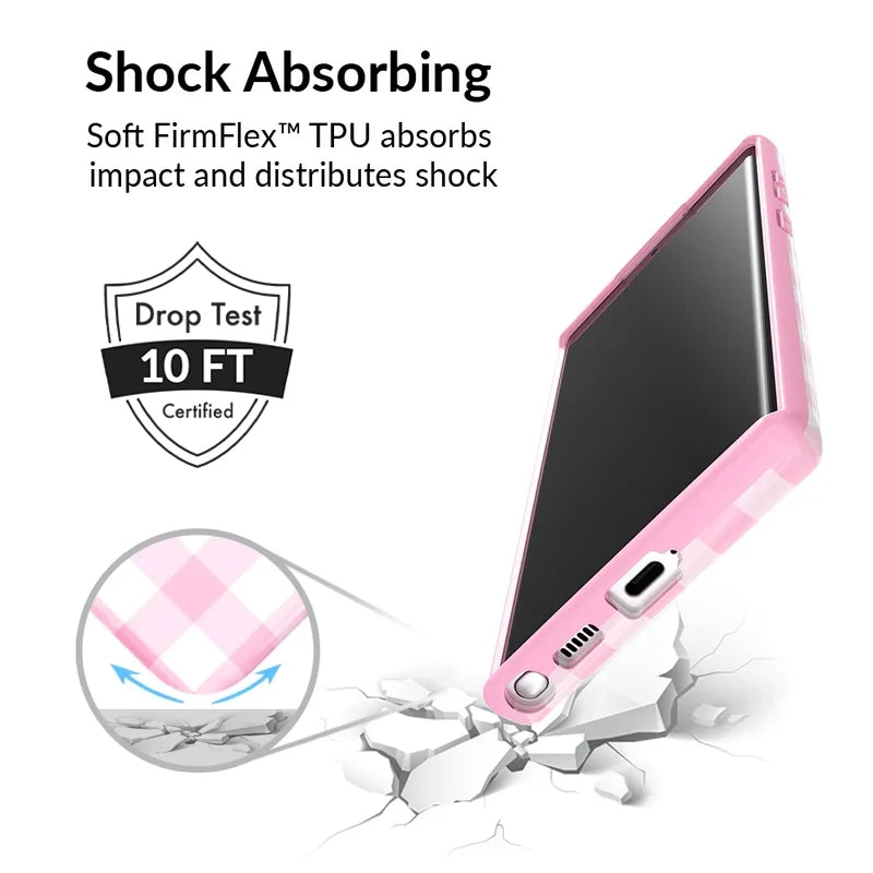 Baby Pink Gingham Samsung Case