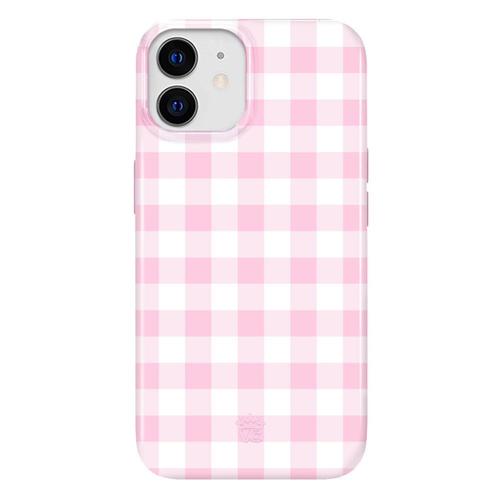 Baby Pink Gingham iPhone Case