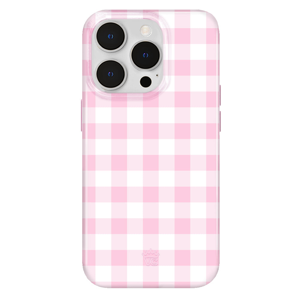 Baby Pink Gingham iPhone Case