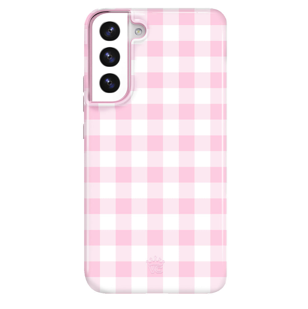 Baby Pink Gingham Samsung Case