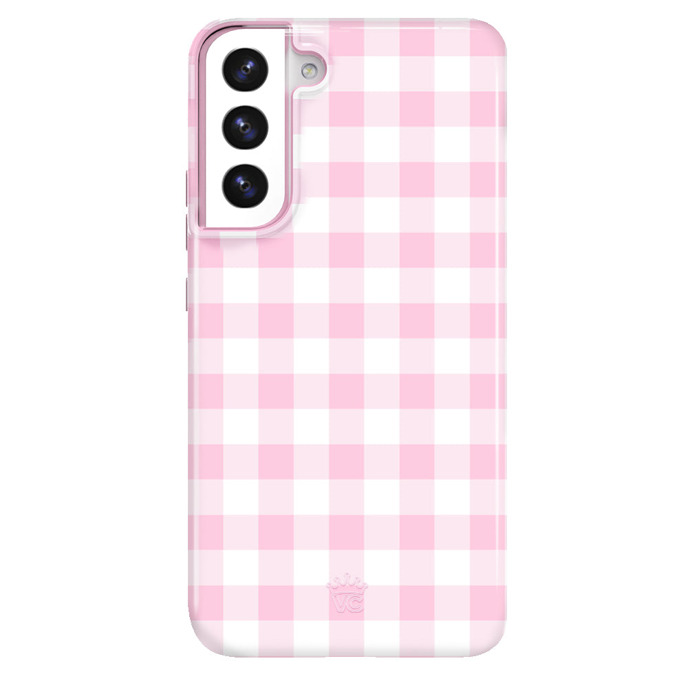 Baby Pink Gingham Samsung Case