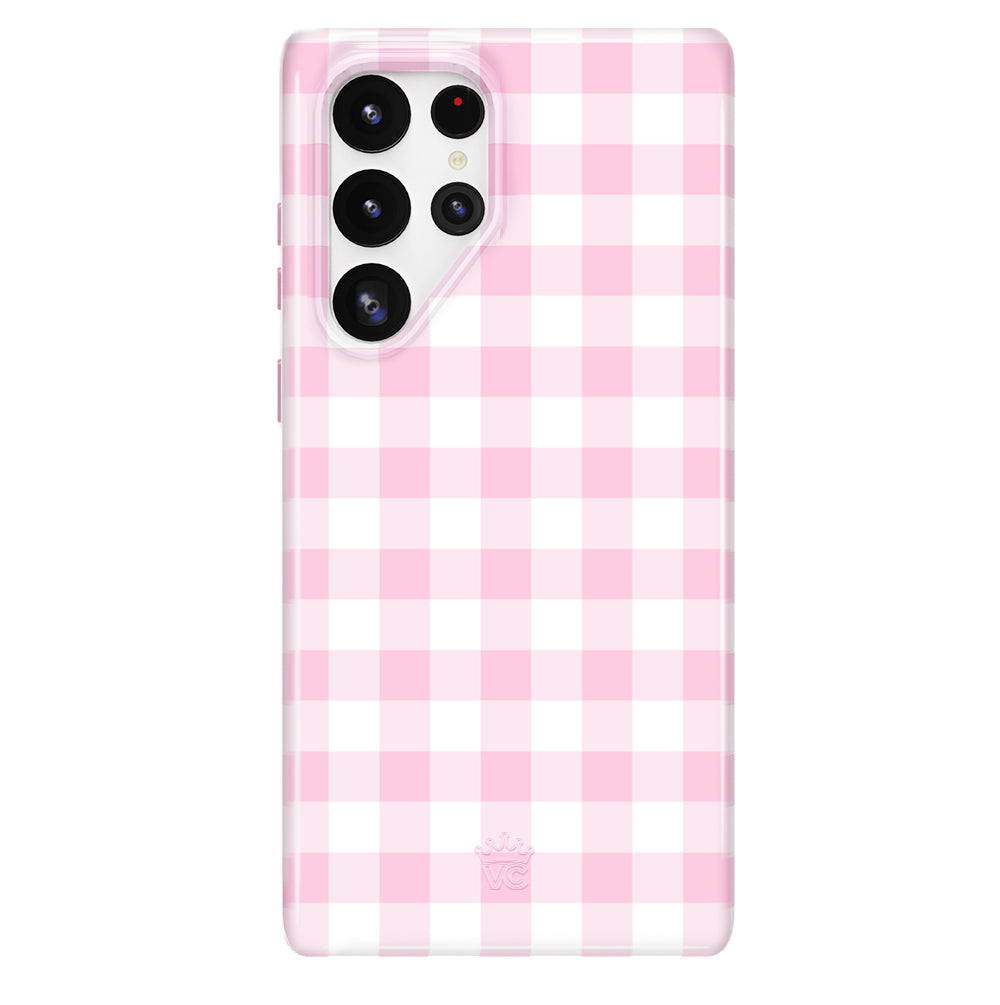 Baby Pink Gingham Samsung Case