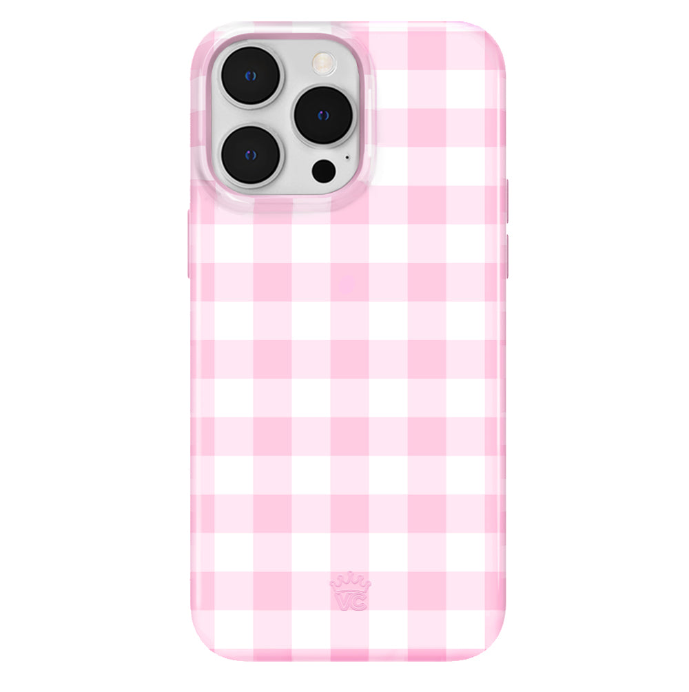 Baby Pink Gingham iPhone Case