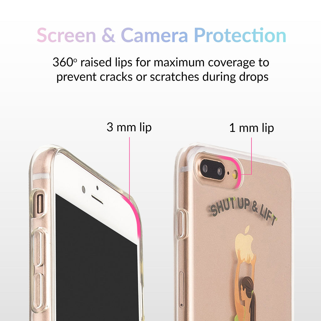 Shut Up & Lift iPhone Case Brown Hair