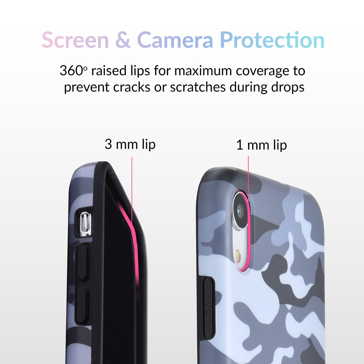 Gray Camo iPhone Case
