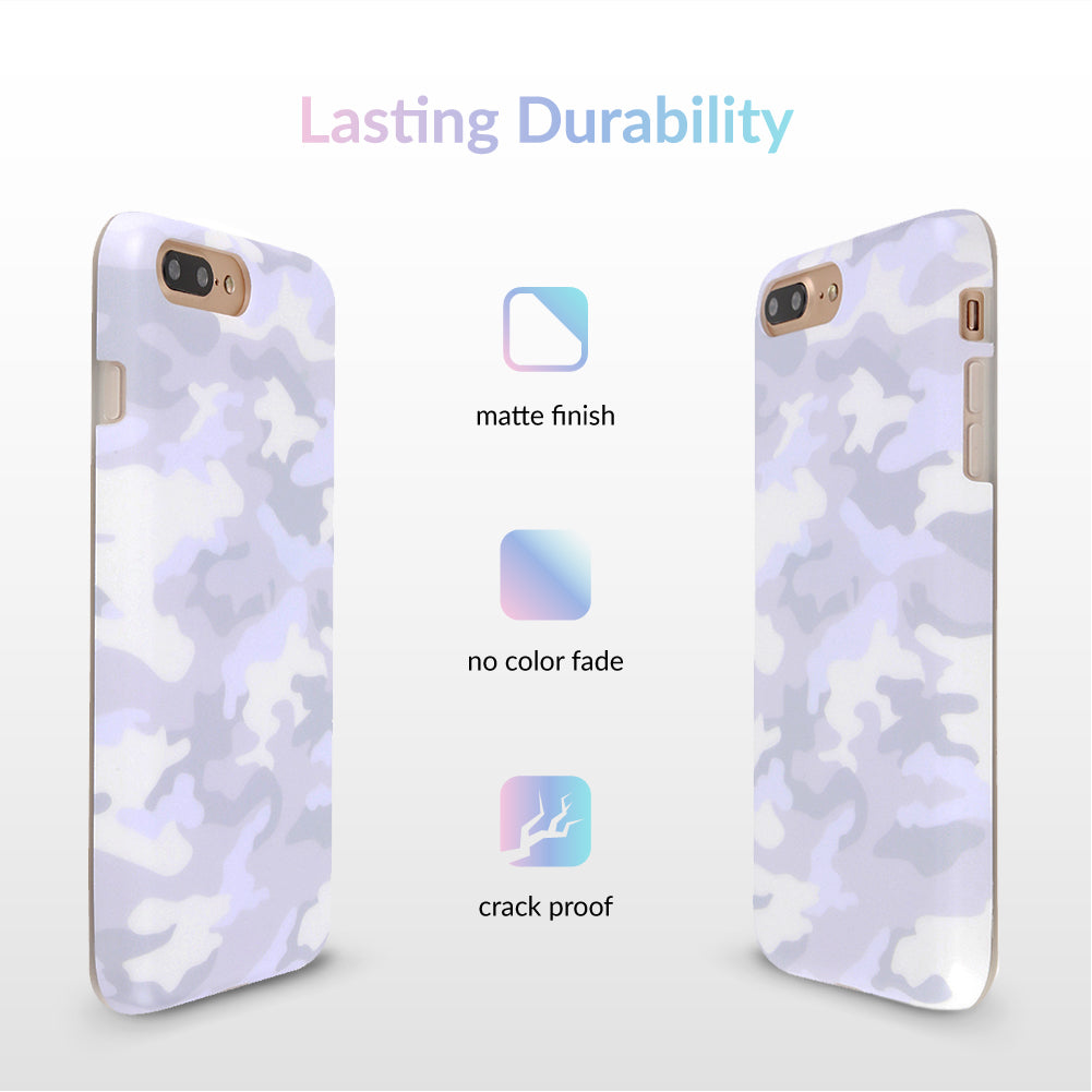 White Clouds Camo iPhone Case