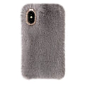 Gray Faux Fur iPhone Case