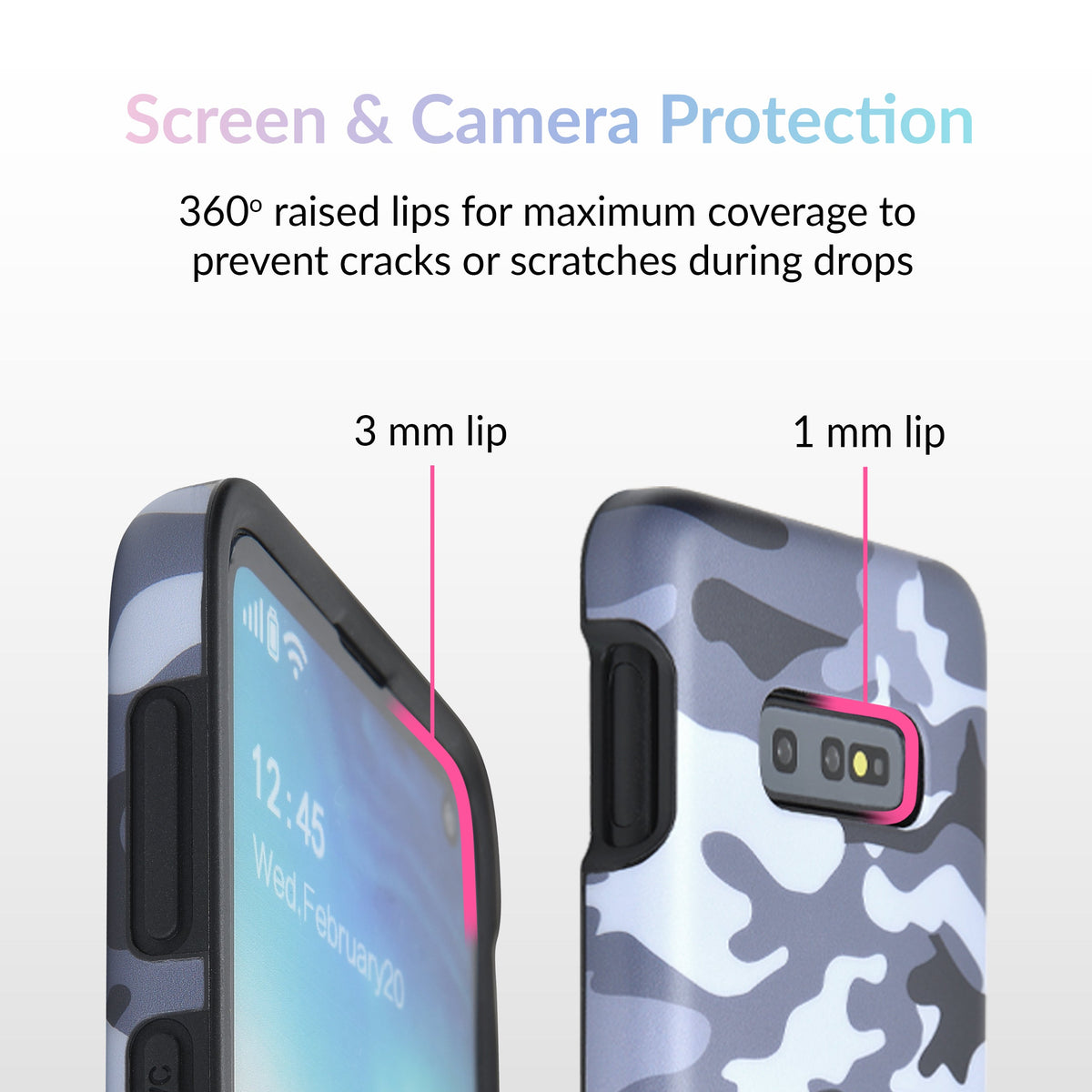Gray Camo Samsung Galaxy Case