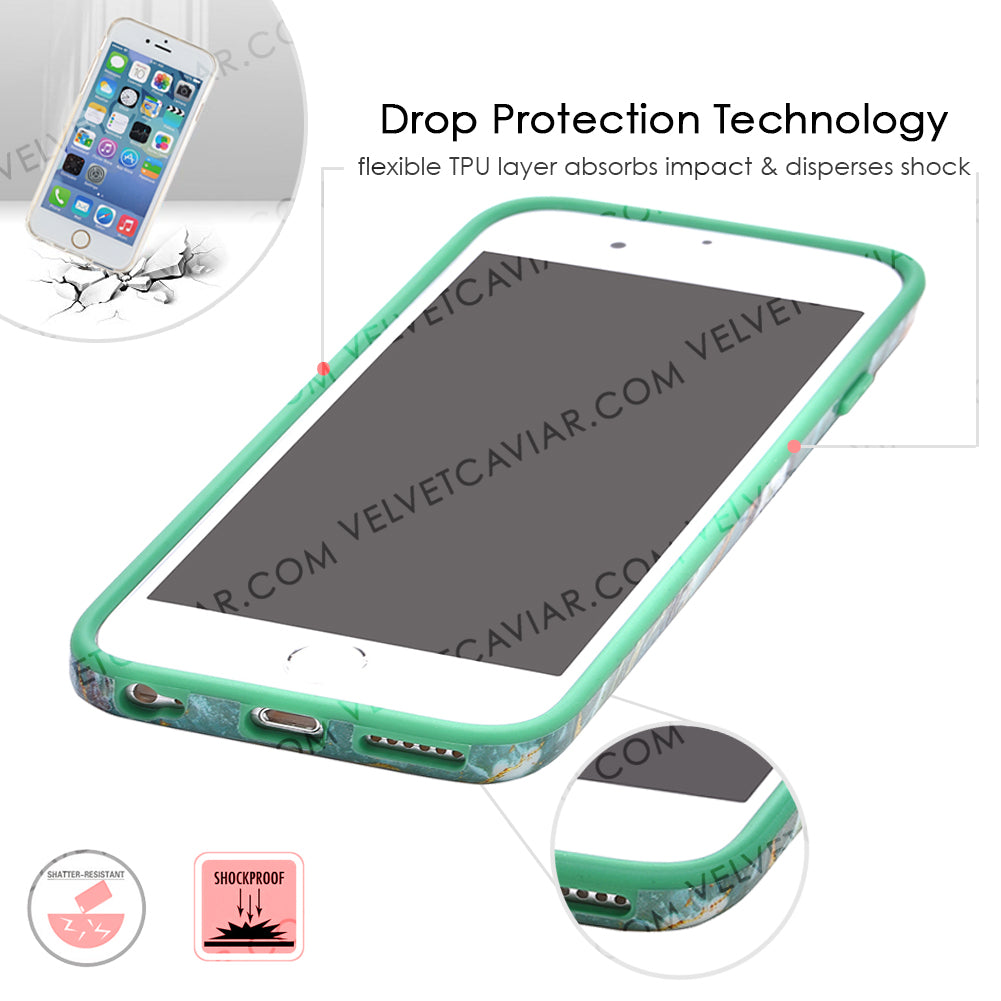 Green Emerald Marble iPhone Case