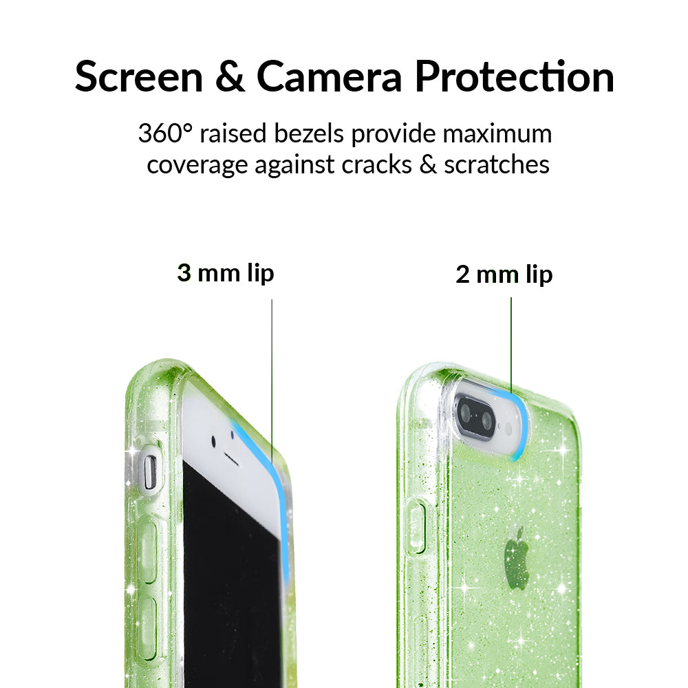 Lime Stardust Glitter iPhone Case