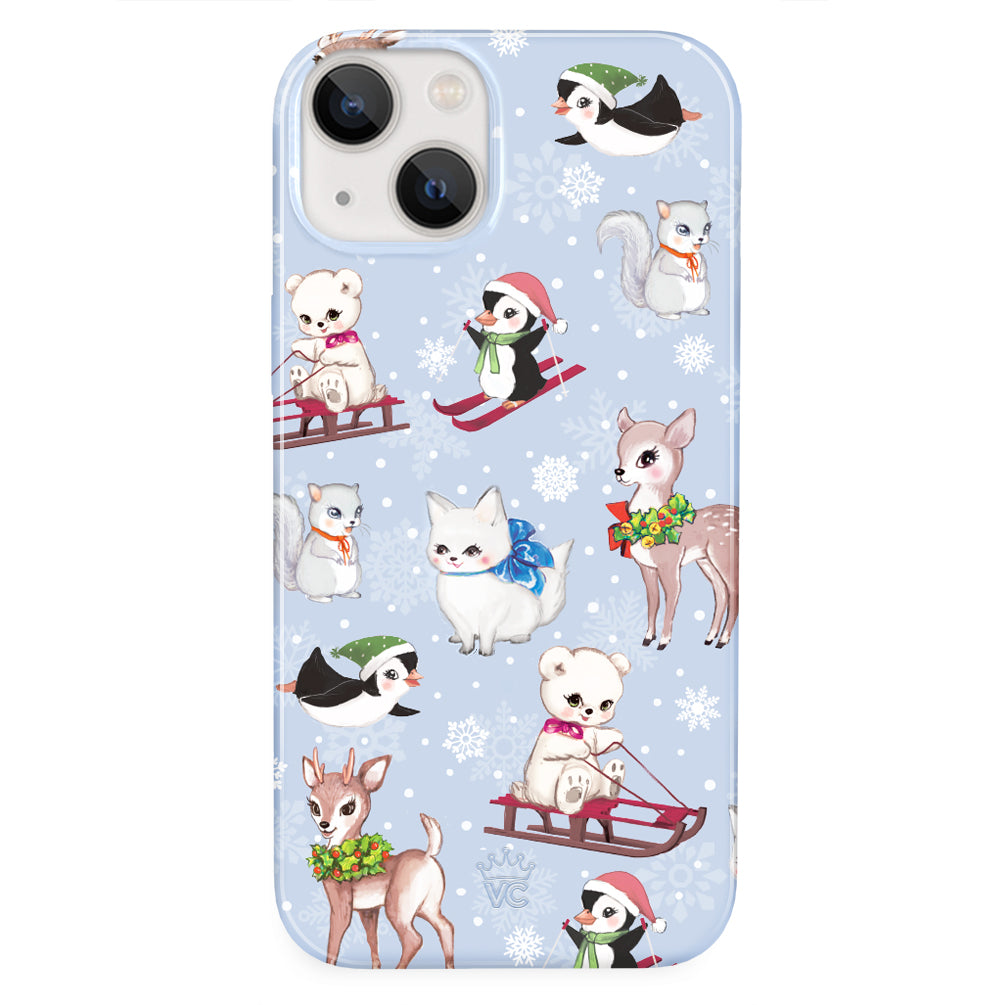 Winter Wonderland Baby Animals iPhone Case