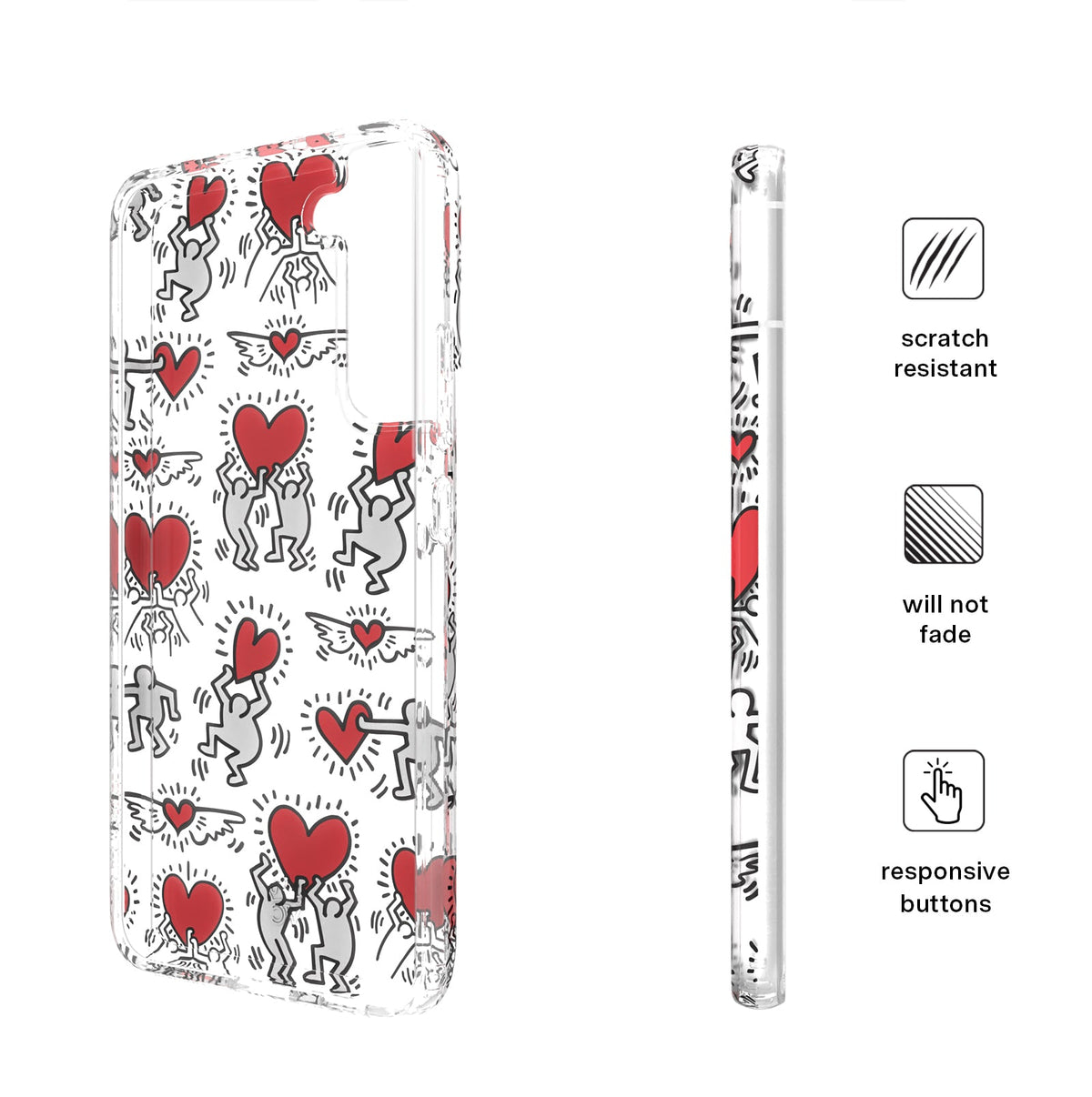 Keith Haring Heart-ist Samsung Case