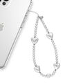 Vintage Pearl Heart Phone Charm