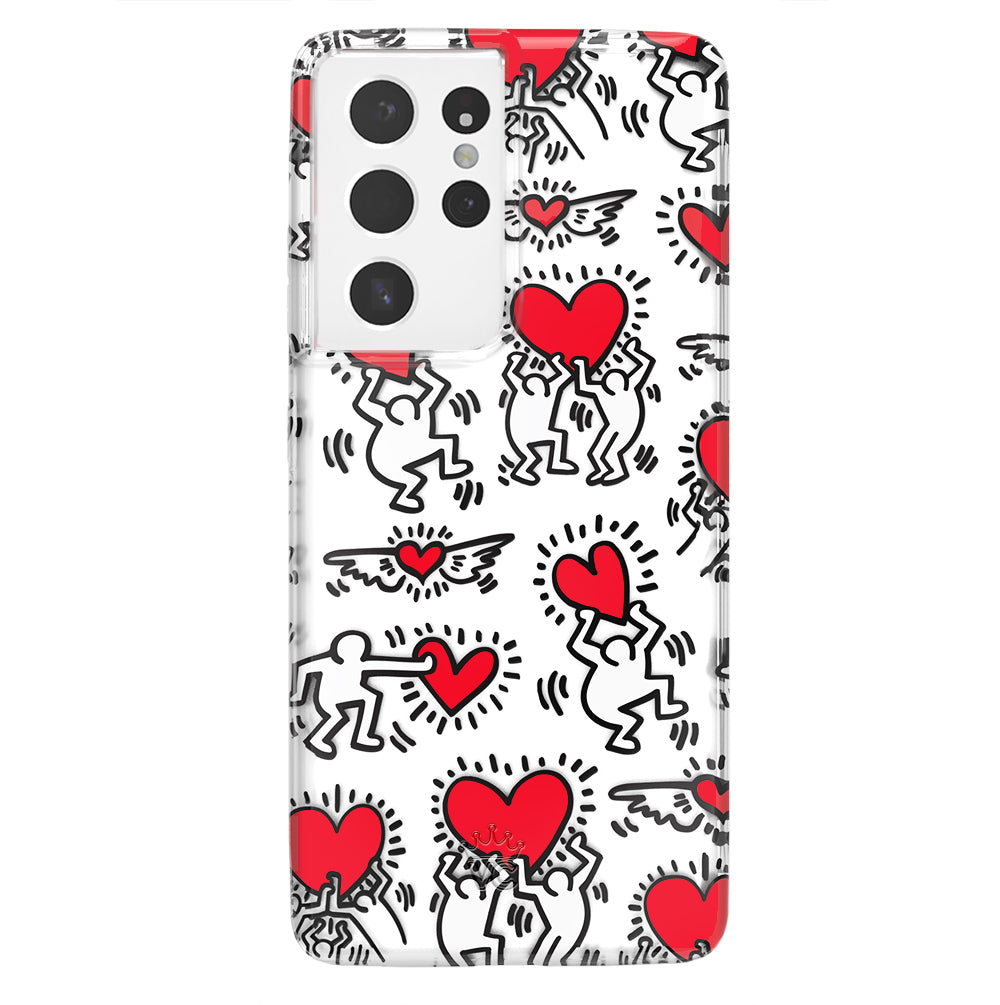 Keith Haring Heart-ist Samsung Case