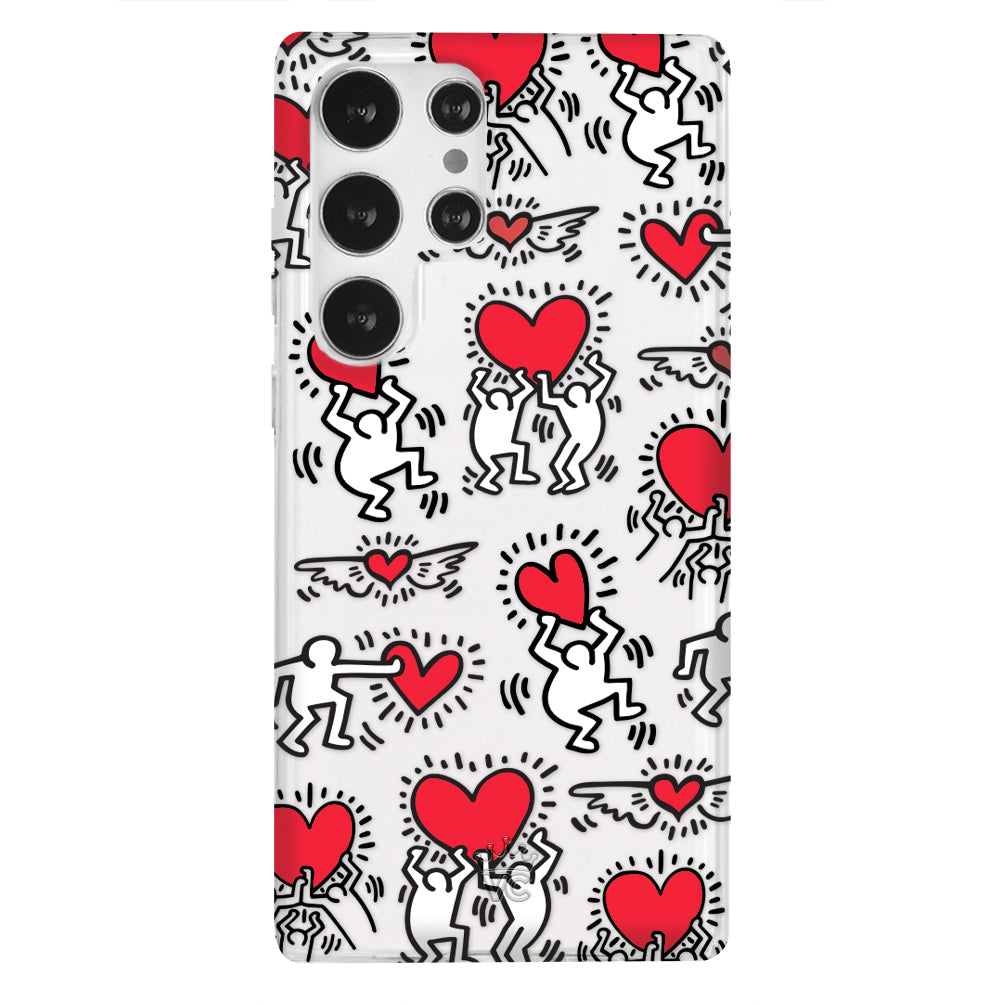 Keith Haring Heart-ist Samsung Case